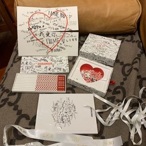 Dior Love-Themed Gift Set with Red and White Accents